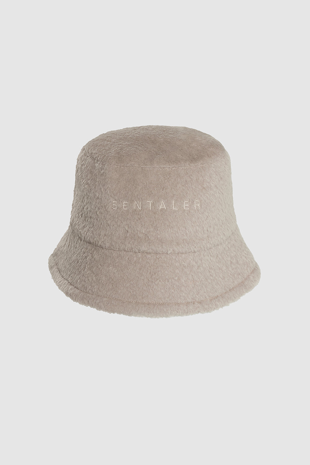 Bouclé Alpaca Bucket Hat in Sand - Size M/L