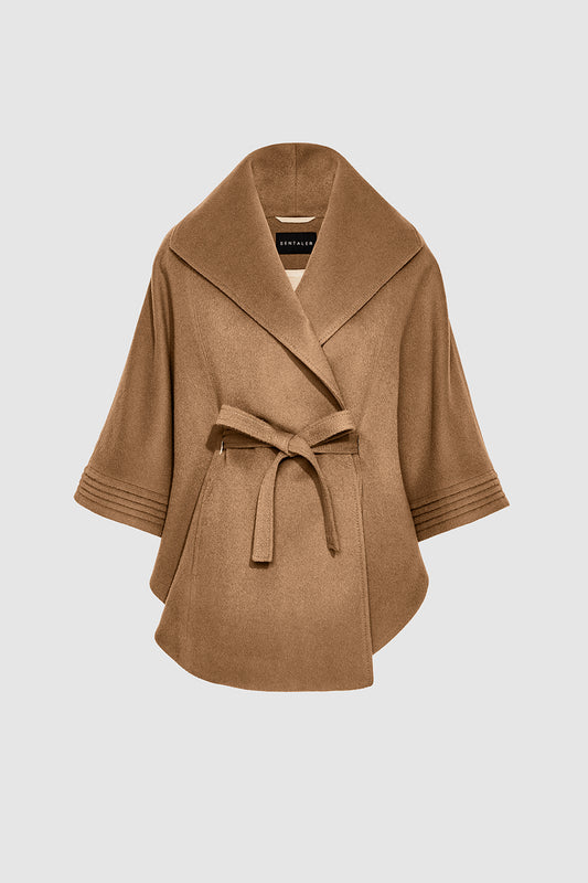 Frontwalk Ladies Belted Long Sleeve Trench Coats Double Breasted Casual  Wool Pea Coat Women Notch Lapel Travel Overcoats Camel L 
