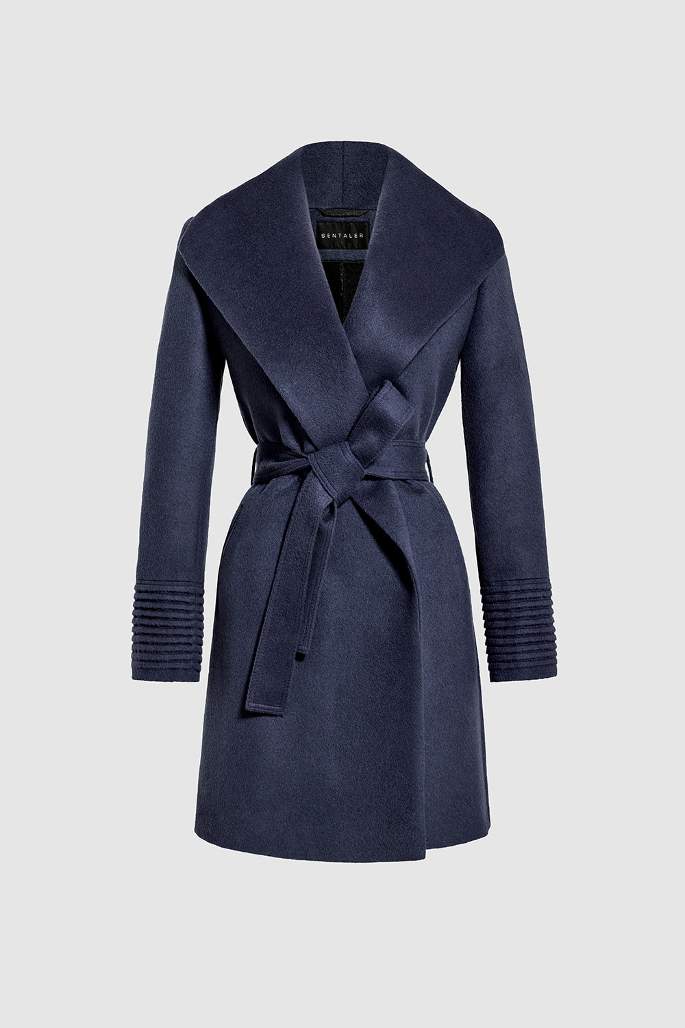 Unique Bargains Women's Shawl Collar Lapel Belted Winter Coat with