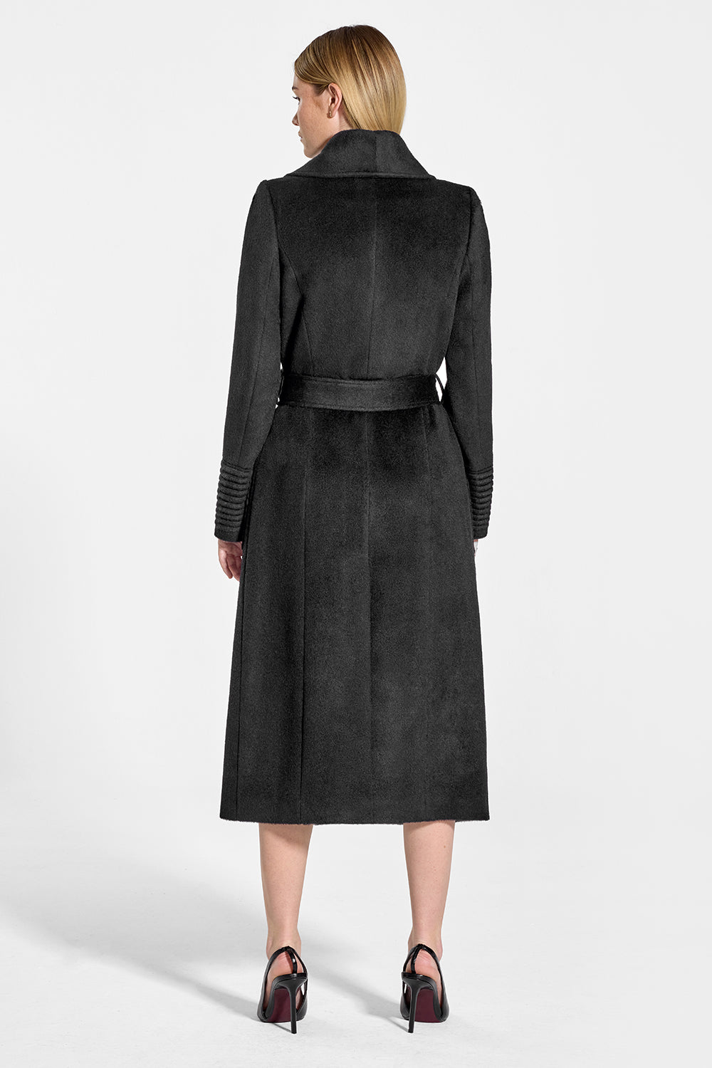 Chic Black Coat - Long Coat - Oversized Coat - Black Felt Coat - Lulus