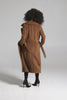 Sentaler Bouclé Alpaca Long Notched Collar Wrap Coat featured in Bouclé Alpaca and available in Caramel Café. Seen as product video.